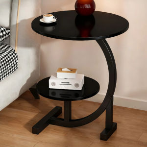 Coffee Table Coffee Table Sofa Bed Side Round Tea Table Bedside Table G-Shape Living Room Small Table Laptop Desk咖啡桌/边几