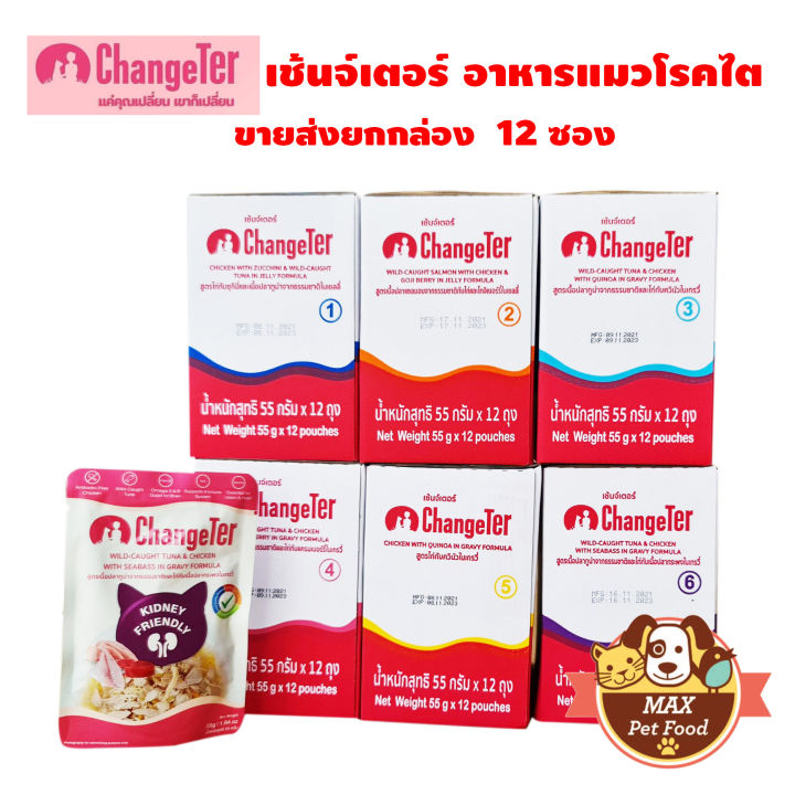 ChangeTer อาหารแมวแบบเปียก อร่อยไม่ทำร้ายไต