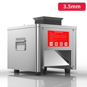 🏆Upgraded Meat Cutter Machine Commercial 5mm Electric Meat Slicer Stainless Steel 500kg/h for Slices Strips Cubes Minced (Meat thickness: 5mm)
