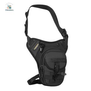 Men Hip Waist Bags Large Capacity Motorbike Hip Leg Pack Adjustable Motorcycle Crossbody Bag for Hiking Camping Fishing