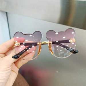 WDS Kacamata Hitam Anak Motif Beruang Bear High Quality Import Kids Sunglasses Kacamata Anak Murah Tanpa Frame