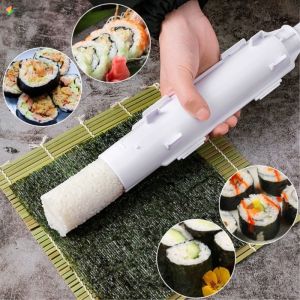 Sushi Maker Machine Roller Sushi Tool Roll Mold Making Kit Bazooka Rice Meat Vegetables DIY Kitchen