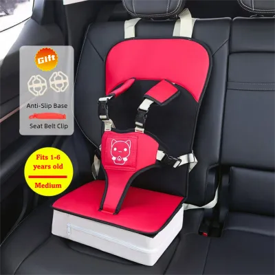 【COD】Portable Baby Car Seat with Booster Breathable & Comfortable High Safety for 6 Months to 3 Years - Available in Beige/Purple/Red