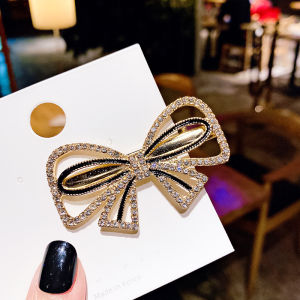 SEA JJT คลิปผมคริสตัลสไตล์ชิคสำหรับผู้หญิง ดีไซน์โบว์และหัวใจสวยหรู เครื่องประดับผมแฟชั่นทันสมัย