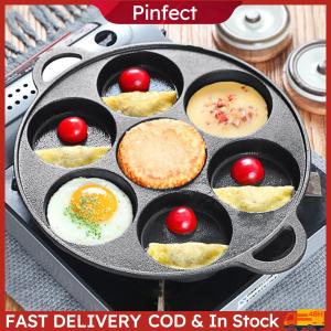 🚚3 Days Arrive🚚 Pancake Pan HamBuger Pan 7 Holes Frying Pan Portable Pancakes Pan Cartoon Fried Eggs Induction Cookerware Non-Stick Pan Easy Clean Kids Breakfast Pan