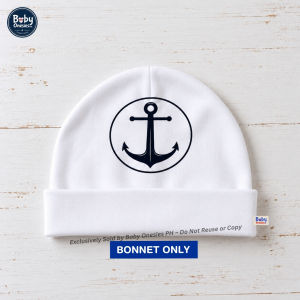 Seaman Baby Bodysuit & Bonnet Set 0–12M | Nautical Outfit for Boys & Girls | Custom Captain Name | Baby Onesies PH
