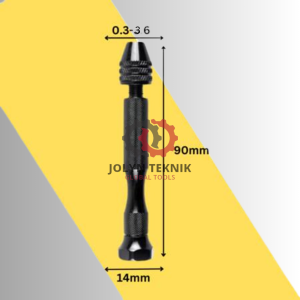 Bor Tangan Manual Hss Twist Drills Hitam dengan 10pc - 25pc Mata Bor ukuran Mata Bor mulai dari 0.8 - 3.0mm