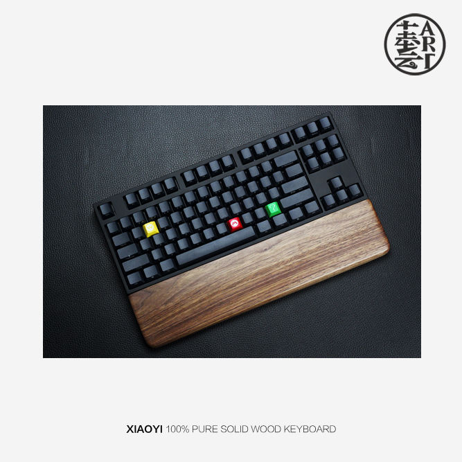 Keyboard hand rest black walnut mechanical keyboard solid wood hand