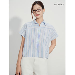 [MUA 2 GIẢM 70K] Áo Sơ Mi Nữ GUMAC Kiểu From Boxy Tay Cánh Dơi Thời Trang LAG08036
