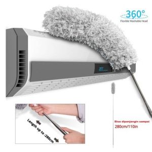 Kemoceng Bulu Mikrofiber Serbaguna 280cm - Ideal untuk Kipas Tirai & Jaring Laba-laba!