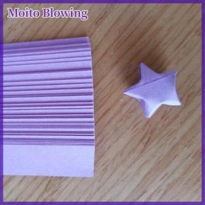 Moito Origami Lucky Star กระดาษแถบกระดาษพับริบบิ้นสี