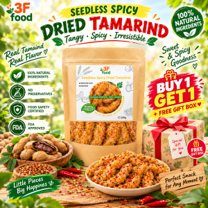 [BUY 1 GET 1] SEEDLESS SPICY DRIED TAMARIND  Dried Whole Tamarind With Sweet And Sour Spicy 100g  250g  500g