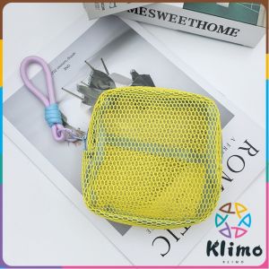 Klimo Mesh Zipper Bags Lightweight Portable Visibility Cosmetic Accessories Organizer Mini Makeup Pouch