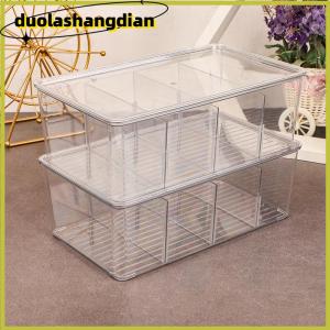 [Duola] กล่องใส่ถุงชากล่องเก็บของอเนกประสงค์สำนักงานพร้อมฝาปิดกระเป๋าใส่กาแฟทำจากอะคริลิค