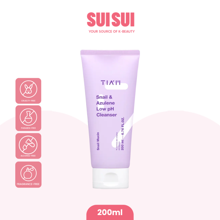 TIAM Snail & Azulene Low pH Cleanser 200ml