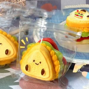 UFANSM นุ่มนุ่มๆ แซนวิช Taba squishy หนาเป็นพิเศษ สติกเกอร์ติดแน่น ของเล่นบรรเทาความเครียด บรรเทาความเครียด ของเล่นบีบแซนวิช สำหรับวัยรุ่นและผู้ใหญ่