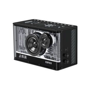 Edifier QD35 Tabletop Speaker - Bluetooth V5.3 | Hi-Res Audio | GAN Charger | RGB Lighting | Edifier Connect App | Clock