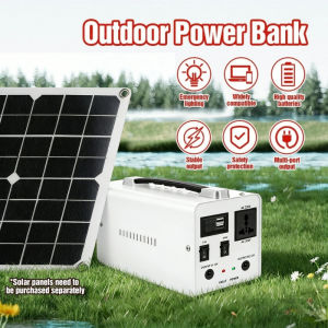 Portable 78800mAh Large Capacity Power Station 220V 200W Multifunctional Solar Generator Outdoor Universal Powerbank
