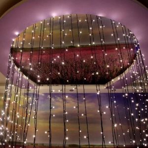 20M 200L LED Green Wire Led Christmas Lights with End Connector / steady 20M flash indoor light