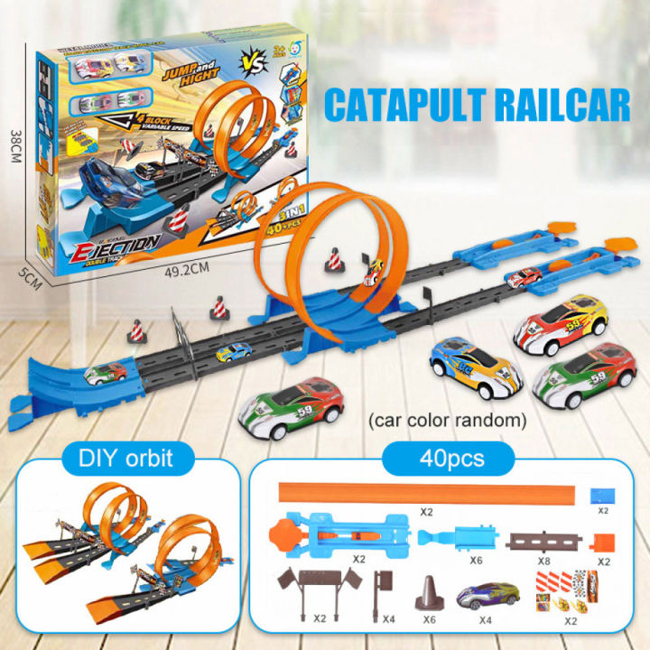 Network Rail Racing Cars (Ready Stock+Color Box) Hot Wheels Race Track Car Set Hotwheel Thomas ...