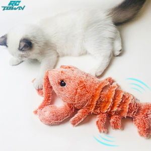 Mô phỏng chạy điện đồ chơi bật nhảy tôm hùm sạc USB thú bông đồ chơi ngộ nghĩnh Thú nhồi bông đồ chơi