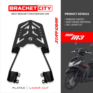 YAMAHA MIO i 125 / M3 / MIO GEAR STAY GRAB / TOPBOX BRACKET / BLACK POWDER COATED / HEAVY DUTY / HIGH QUALITY MATERIALS