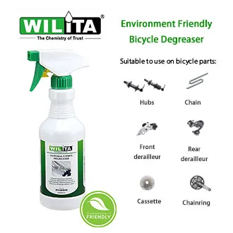 Wilita Bike Degreaser for Bicycle Care and Cycling Maintenance - Wilita Natural Citrus Bicycle Chain Degreaser 500ml – Deep Cleaning and Remove Grease on Bicycle parts - Singapore ready stock