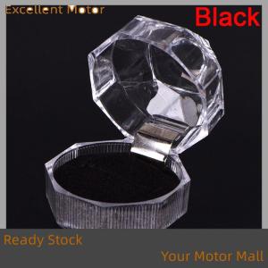 Excellent Ready Stock Clear Acrylic Jewelry Gift Box for Ring Holder Wedding Engagement Present New
