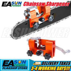 Chainsaw Sharpener Jig Fast Chainsaw Sharpener Kit Portable Hand Crank Chain Saw Sharpener Tool Suitable for 8"-22" Chainsaw Blades