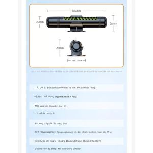 Dụng Cụ Thoát Hiểm Ô Tô 3in1 - Búa Phá Kính Dao Cắt Dây Bảng Số Đỗ Xe Phụ Kiện An Toàn Gia Đình
