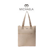 MICHAELA Re-Nylon Tote Bag Spacious for 14 Laptop Folder Zip Totes for Office School MHB17006 2L