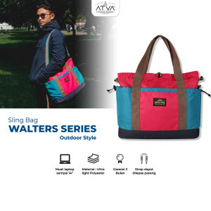 Tas 2 in 1 Totebag & Slingbag Tas Selempang Untuk Cowok dan Cewek ATVA Walters Series Lazule