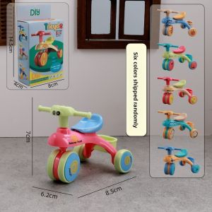 YESMILE 1Pcs Mini Dollhouse Tricycle Home Scene Ornament Doll House Accessories Simulation Small Bike Miniature Model Toys