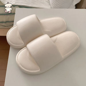 Xixitiao ngoài trời mùa hè mới sáng tạo mềm nếp Dép nữ màu tinh khiết đơn giản Comfort Dép đi trong nhà giản dị