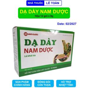 Dạ dày Nam Dược hỗ trợ giảm viêm loét dạ dày tá tràng - hộp 12 gói x 8g