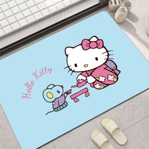 [ลายคิตตี้ Kitty น่ารัก] พรมเช็ดเท้านวัตกรรมญี่ปุ่น ซับน้ำดี แห้งไว หนาถึง 3.5 มม. พรมไดอะตอมไมต์ นุ่มเท้า ตรงปก ของแท้