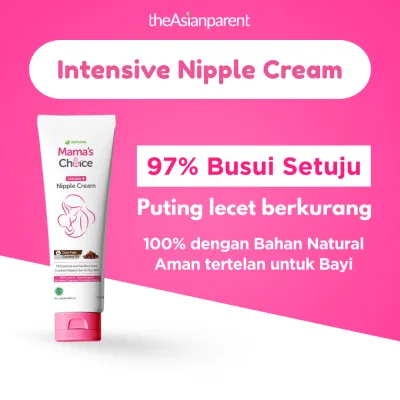 Mamas Choice Intensive Nipple Cream (Krim untuk Melembapkan Puting Lecet) Terdaftar BPOM dan Halal MUI | Obat Krim/Oles Puting Lecet / Nipple Cream Mamas Choice