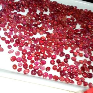 Batu Merah Delima Ruby Mozambique Kristal Giwang