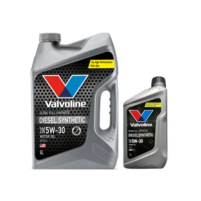 น้ำมันเครื่อง สังเคราะห์แท้ VALVOLINE DIESEL SYNTHETIC 5W30 ขนาด 6 แถม1 ลิตรและ ขนาด 1 ลิตร (150170) (150001)