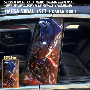 Ready Stock Car sticker PE film Cover Stripe Car Door Center Column Pillar sticker Car Window Middle 20 Optimus Prime