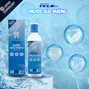 Nước súc miệng làm sạch khoang miệng kháng khuẩn khử mùi hôi miệng CELA - dung tích 300 ml