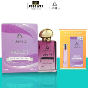 [Quà tặng] Nước Hoa Nữ Phong Cách Bí Ẩn Lavila Violet (20ml - 60ml) Nước Hoa Việt Dành Cho Người Việt Lưu Hương 8 - 12h