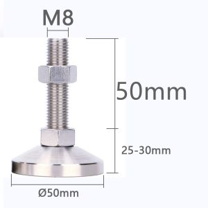 Heavy-duty foot cup m16 carbon steel fixed anchor bolt m20 adjustment foot m12 metal mechanical anti-skid support machine foot