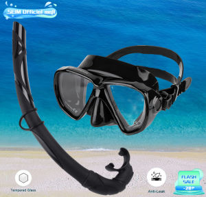 Shining Snorkeling Set for Adult Diving Mask Scuba Diving Mask TemperedGlass Diving Googles Anti-Splash