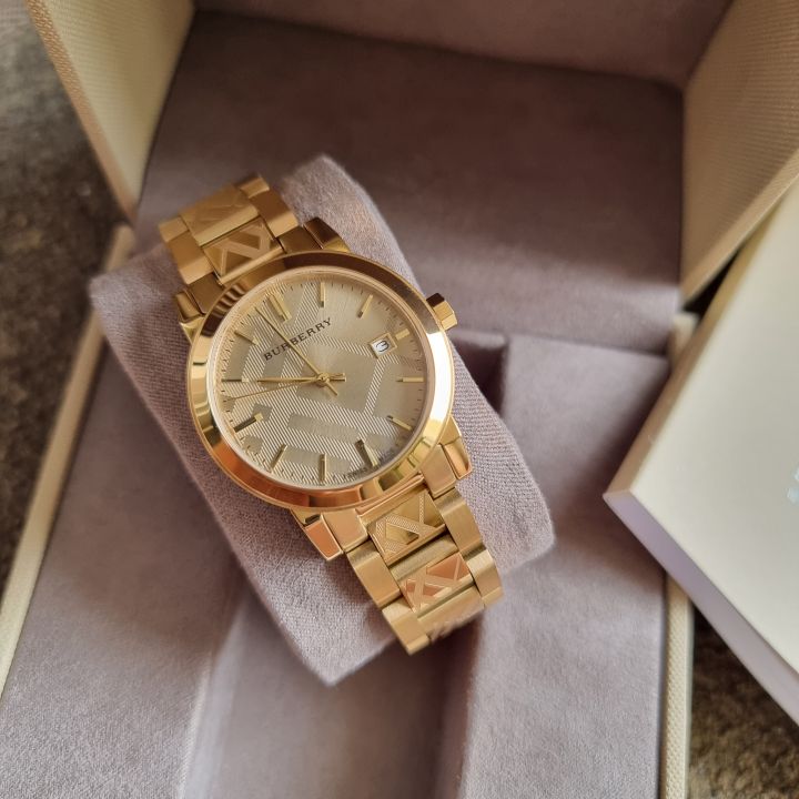 Burberry The City Gold tone Unisex Watch BU9145 Lazada PH