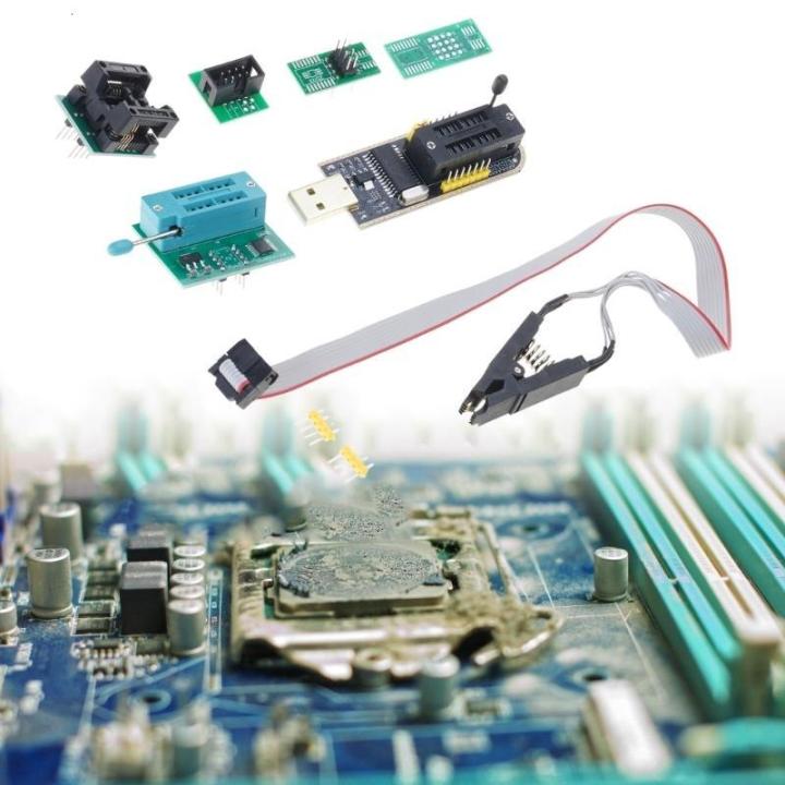 Ch341b Lập Trình Thiết Lập Bios USB + Soic8 Sop8 kẹp thử Cho Sinh Viên ...