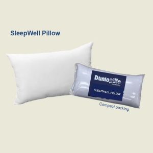 DUNLOPILLO Sleep Well Pillow [Rolled Pack] [Ready Stock] **Sabah & Sarawak Area Not Available