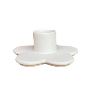 Easters Ceramics Flower Shape Holder Floral Table Centerpieces Taper Candlestick for Spring Weddings Home Decors