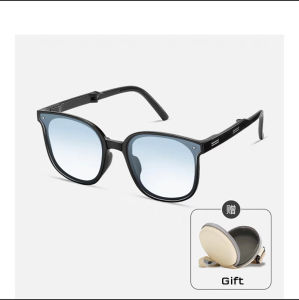 FNCXGE แว่นกันแดด แว่นพับได้ แว่นทรง แว่นทรงเหลี่ยม กรอบแว่นตา ป้องกันรังสียูวี แว่นสายตายาว PC แฟชั่น สำหรับบุรุษและสตรี