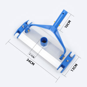 14 Inch 34cm Aluminum Pool Vacuum Head with Wheels Manual Swimming Pool Suction Cleaner Head for Pool Pond Water Park Cleaning